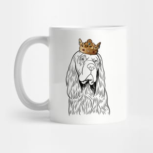 Sussex Spaniel Dog King Queen Wearing Crown Mug